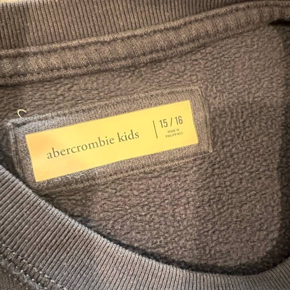 Abercrombie kids oversized worn look sweatshirt size 15/16 - Picture 4 of 4